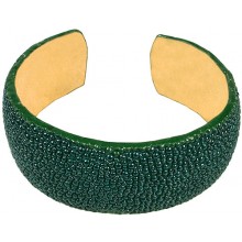 Genuine stingray leather bracelet STBRAS27 Green