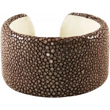 Genuine stingray leather bracelet STBRAS4099-SA Brown