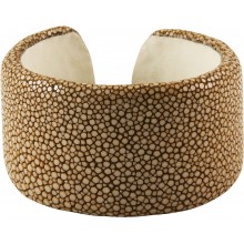 Genuine stingray leather bracelet STBRAS4099-SA Coffee