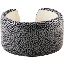 Genuine stingray leather bracelet STBRAS4099-SA Grey