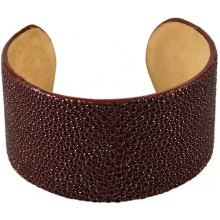 Genuine stingray leather bracelet STBRAS40 Burgundy