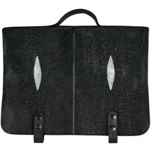 Genuine stingray leather briefcase STBRIEF001 Black