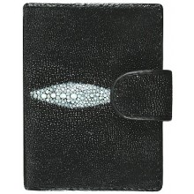 Genuine stingray leather card holder STCC001A Black