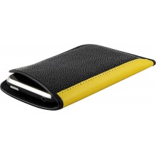 Genuine stingray leather iPhone case STCC3-SA Black / Yellow