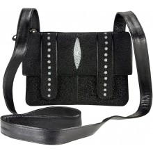 Genuine stingray leather bag STH428-1C Black