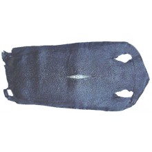 Genuine stingray skin STSKIN-L Black. Long shape, not sanded