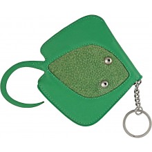 Genuine stingray key chain / coin purse STKH22-SA Green