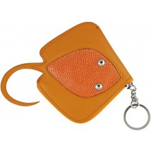 Genuine stingray key chain / coin purse STKH22-SA Orange