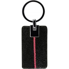Genuine stingray leather key chain STKH29SA Black / Pink