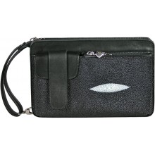 Genuine stingray leather bag STM023 Black