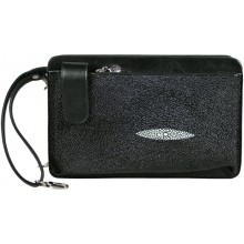 Genuine stingray leather bag STM024 Black