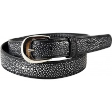 Genuine stingray leather belt STMBB1-2SA Black