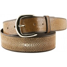 Genuine stingray leather belt STMBB1-5SA Light Brown