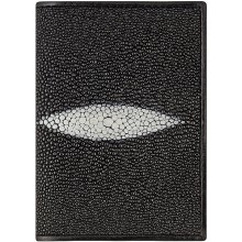Genuine stingray leather money clip STMCLIP05 Black