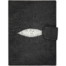 Genuine stingray leather wallet STP001 Black
