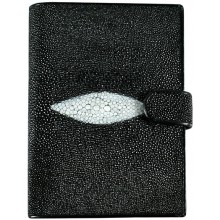 Genuine stingray leather wallet STP004 Black