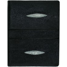 Genuine stingray leather writing portfolio STPORTF001 Black