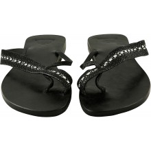 Genuine stingray leather sandals STSANDAL07RS Black