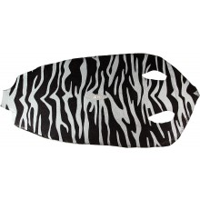 Genuine stingray skin STSKIN3-R Black Zebra. Round shape, not sanded