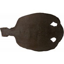 Genuine stingray skin STSKIN4-R Brown D021. Round shape, not sanded.
