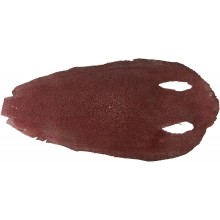 Genuine stingray skin STSKIN4-R Burgundy D022. Round shape, not sanded.