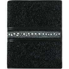 Genuine stingray leather wallet STW100 Black