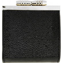 Genuine stingray leather coin purse STW163 Black