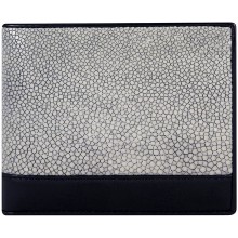 Genuine stingray leather wallet STW228-SA Grey / Black