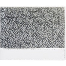 Genuine stingray leather wallet STW228-SA Grey / White