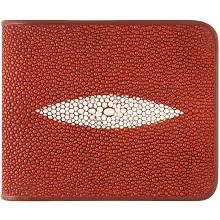 Genuine stingray leather wallet STW47TH Burgundy