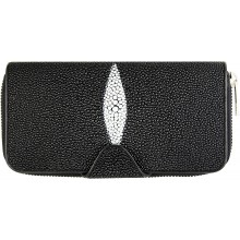 Genuine stingray leather wallet STW51TH Black