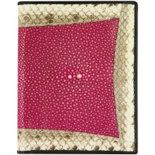 Genuine stingray and snake wallet STW53TH-SA Violet / Natural