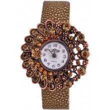Fashion watch with stingray leather watch band STWAB1823-3 Brown