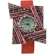 Fashion watch with stingray leather watch band STWAB2081 Red