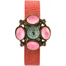 Fashion watch with stingray leather watch band STWAB2261-2 Red