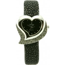 Fashion watch with stingray leather watch band STWACT11 Black