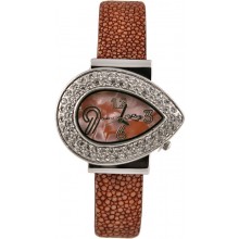 Fashion watch with stingray leather watch band STWACT17 Brown
