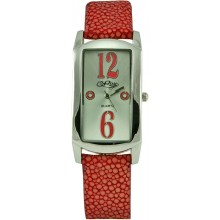 Fashion watch & stingray leather watch band STWAP03 Red