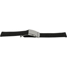 Genuine stingray leather watch band with deployment buckle SWB001-BH5S Black