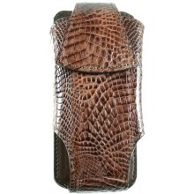 Genuine crocodile leather mobile phone case TPCM21 Tan