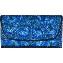 Genuine stingray leather phone / glasses case TPR11S AZ