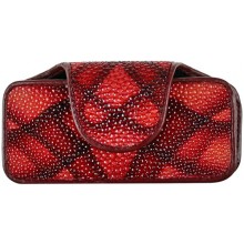 Genuine stingray leather mobile phone / glasses case TPRR12S K