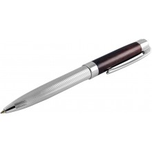 Sterling silver and rosewood ballpoint pen TQ-B933-1-WT