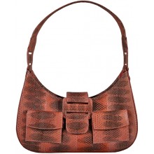 Genuine snake leather bag TSN46 Old Rose