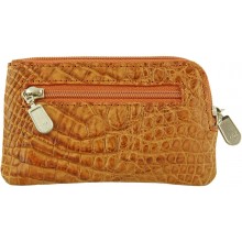 Genuine alligator leather card holder UCMC29 Peanut