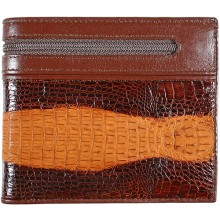Genuine alligator leather wallet USC26 Brown