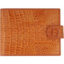 Genuine alligator leather wallet USCM100T Tan