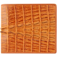 Genuine alligator leather wallet USCM7T08-ID Tan