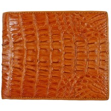 Genuine alligator leather wallet USCM8T Tan