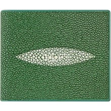 Genuine stingray leather wallet USJ05-08 Jade Green
